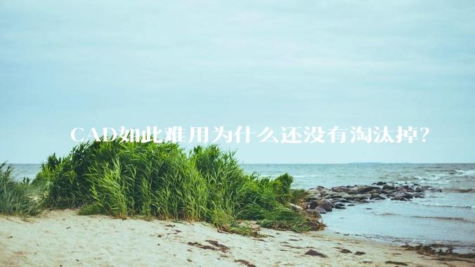 CAD如此难用为什么还没有淘汰掉？